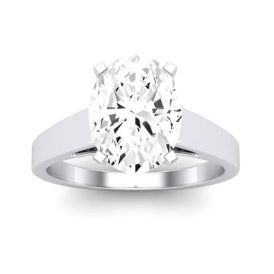 Snowdrop Oval Diamond Engagement Ring (Lab Grown Igi Cert) whitegold