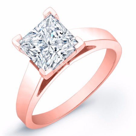 Snowdrop Princess Diamond Bridal Set (Lab Grown Igi Cert) rosegold