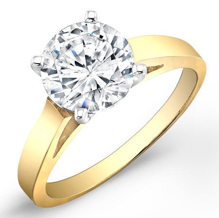 Snowdrop Round Diamond Bridal Set (Lab Grown Igi Cert) yellowgold