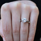 Snowdrop Round Diamond Engagement Ring (Lab Grown Igi Cert) whitegold