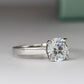 Snowdrop Round Diamond Engagement Ring (Lab Grown Igi Cert) whitegold