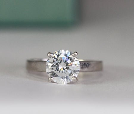 Snowdrop Round Diamond Engagement Ring (Lab Grown Igi Cert) whitegold