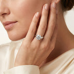 Snowdrop - GIA Natural Round Diamond Engagement Ring