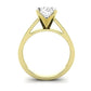 Snowdrop Moissanite Matching Band Only (engagement Ring Not Included) For Ring With Oval Center yellowgold