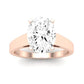 Snowdrop Moissanite Matching Band Only (engagement Ring Not Included) For Ring With Oval Center rosegold