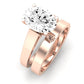 Snowdrop Moissanite Matching Band Only (engagement Ring Not Included) For Ring With Oval Center rosegold