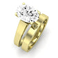 Snowdrop Moissanite Matching Band Only (engagement Ring Not Included) For Ring With Oval Center yellowgold