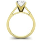 Snowdrop Oval Diamond Engagement Ring (Lab Grown Igi Cert) yellowgold