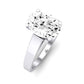 Snowdrop Oval Diamond Engagement Ring (Lab Grown Igi Cert) whitegold