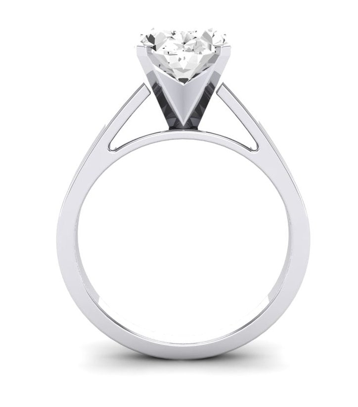 Snowdrop Oval Diamond Engagement Ring (Lab Grown Igi Cert) whitegold