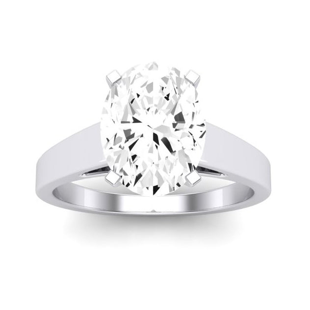 4.00 ct - Snowdrop - Oval Lab Diamond Engagement Ring (IGI Certified)