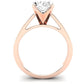 Snowdrop Oval Diamond Engagement Ring (Lab Grown Igi Cert) rosegold