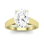 Snowdrop Oval Diamond Engagement Ring (Lab Grown Igi Cert) yellowgold