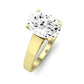 Snowdrop Oval Moissanite Bridal Set yellowgold