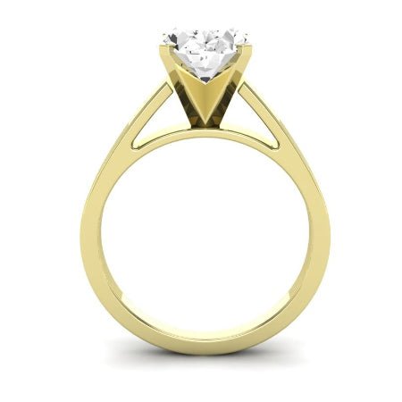 Snowdrop Oval Moissanite Bridal Set yellowgold