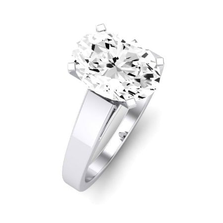 Snowdrop Oval Moissanite Bridal Set whitegold