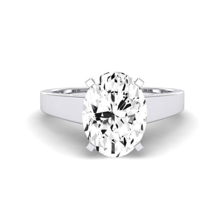 Snowdrop Oval Moissanite Bridal Set whitegold