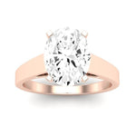 Snowdrop Oval Moissanite Engagement Ring rosegold