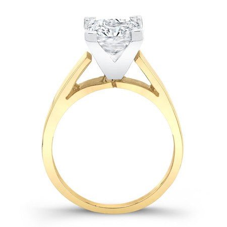 Snowdrop Princess Moissanite Bridal Set yellowgold