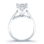 Snowdrop Princess Moissanite Bridal Set whitegold