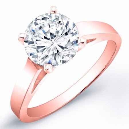 Snowdrop Round Diamond Bridal Set (Lab Grown Igi Cert) rosegold