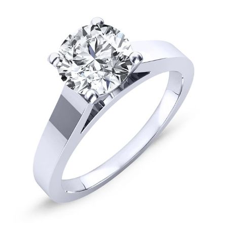 Snowdrop Round Moissanite Bridal Set whitegold