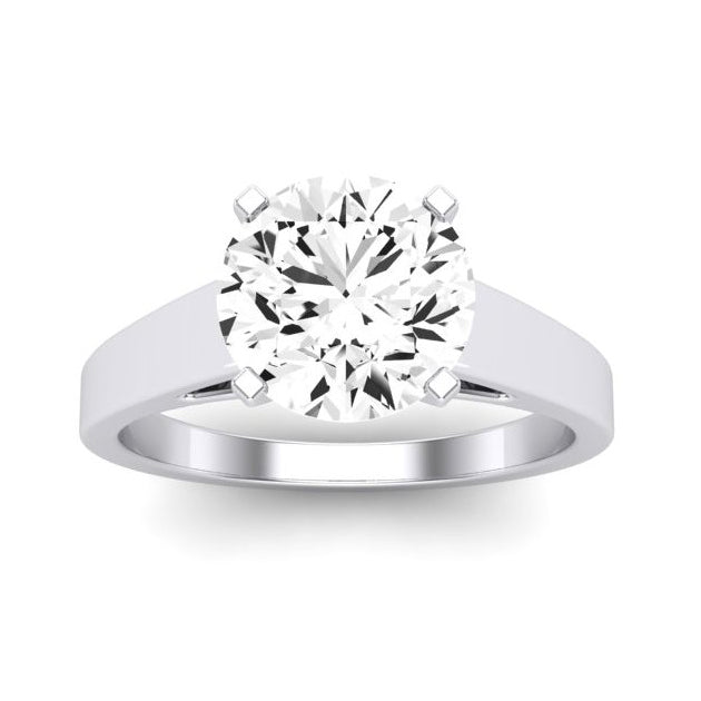 3.00 ct - Snowdrop - Round Moissanite Engagement Ring