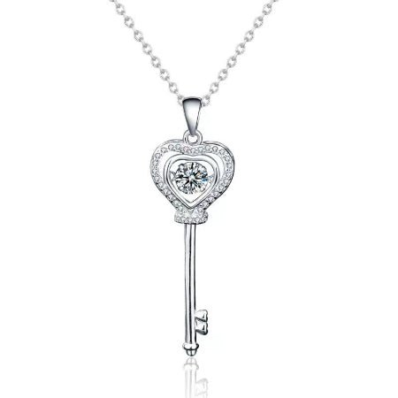 Sondra Moissanite Necklace whitegold