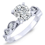 Sophora Diamond Matching Band Only (engagement Ring Not Included) For Ring With Cushion Center whitegold