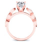 Sophora Diamond Matching Band Only (engagement Ring Not Included) For Ring With Round Center rosegold