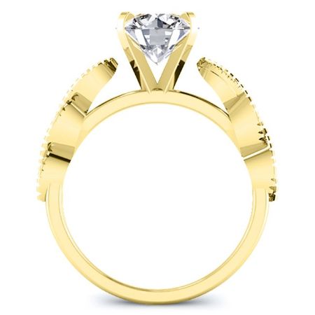 Sophora Diamond Matching Band Only (engagement Ring Not Included) For Ring With Round Center yellowgold