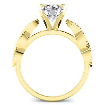 Sophora Round Diamond Bridal Set (Lab Grown Igi Cert) yellowgold