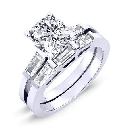 1.00 ct - Sorrel - Cushion Lab Diamond Bridal Set (IGI Certified)