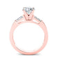 Sorrel Diamond Matching Band Only (engagement Ring Not Included) For Ring With Cushion Center rosegold