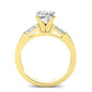 Sorrel Moissanite Matching Band Only (engagement Ring Not Included) For Ring With Princess Center yellowgold