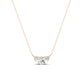 Spirea Cushion Cut Diamond Accented Necklace (Clarity Enhanced) rosegold