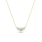 Spirea Round Cut Diamond Accented Necklace (Clarity Enhanced) yellowgold