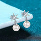 Steffi Diamond & Pearl Earrings whitegold