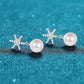 Steffi Moissanite & Pearl Earrings whitegold