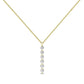 Stella Round Diamond Necklace yellowgold