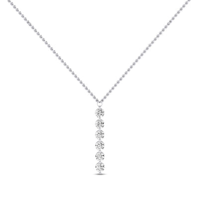 Stella Round Diamond Necklace whitegold