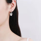 Stephanie Moissanite & Pearl Earrings whitegold