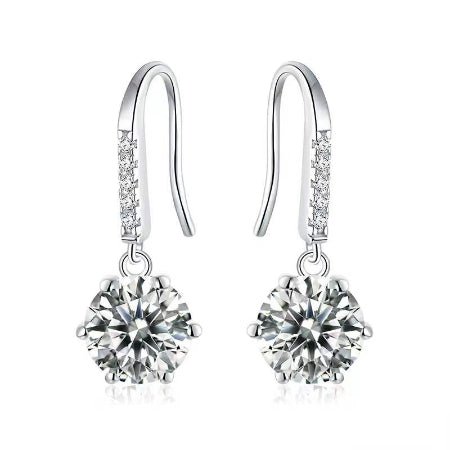 Suanne Diamond Earrings (Clarity Enhanced) whitegold