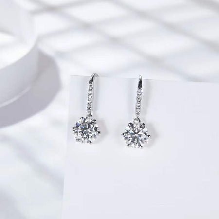 Suanne Diamond Earrings (Clarity Enhanced) whitegold