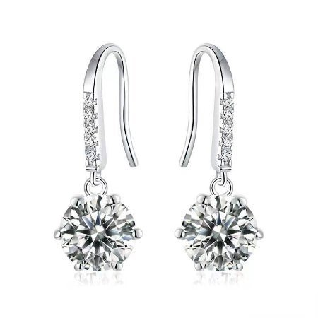 Suanne Diamond Earrings (Clarity Enhanced) whitegold