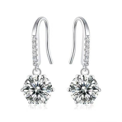 Suanne Moissanite Earrings whitegold