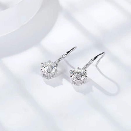 Suanne Moissanite Earrings whitegold