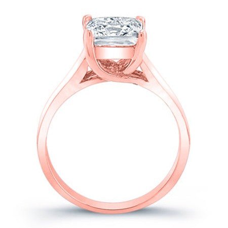 Sundrop Diamond Matching Band Only (engagement Ring Not Included) For Ring With Princess Center rosegold