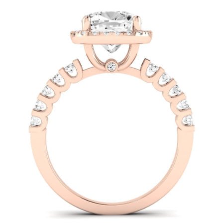 Sweet Pea Diamond Matching Band Only ( Engagement Ring Not Included) For Ring With Emerald Center rosegold