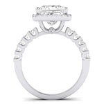 Sweet Pea Diamond Matching Band Only ( Engagement Ring Not Included) For Ring With Princess Center whitegold